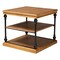 Baxton Studio End Table, 28.1 W, 28.1 L, 25 H, Metal "Iron", MDF, Oak Brown/Black 223-12010-ZORO - alternate 7
